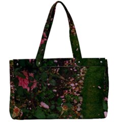 Pink Rose Field (sideways) Canvas Work Bag