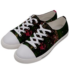 Pink Rose Field (sideways) Women s Low Top Canvas Sneakers by okhismakingart