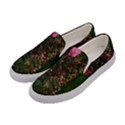 Pink Rose Field (Sideways) Women s Canvas Slip Ons View2