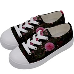 Pink Rose Field Ii Kids  Low Top Canvas Sneakers by okhismakingart