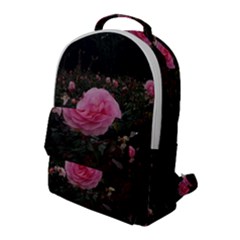 Pink Rose Field Ii Flap Pocket Backpack (large) by okhismakingart