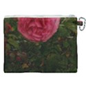 Round Pink Rose Canvas Cosmetic Bag (XXL) View2