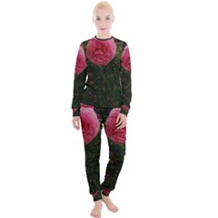 Round Pink Rose Women s Lounge Set