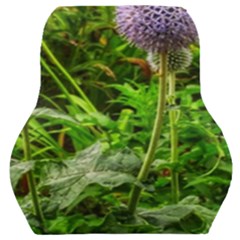 Purple Spherical Flower Car Seat Back Cushion  by okhismakingart