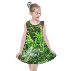 Purple Spherical Flower Kids  Summer Dress by okhismakingart