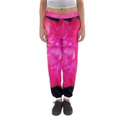 Single Geranium Blossom Women s Jogger Sweatpants by okhismakingart