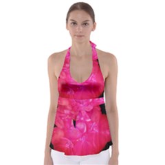 Single Geranium Blossom Babydoll Tankini Top by okhismakingart