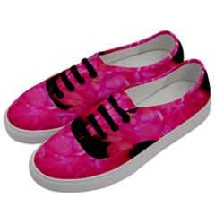 Single Geranium Blossom Men s Classic Low Top Sneakers by okhismakingart