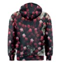 Floral Stars -Dark Red Men s Zipper Hoodie View2