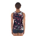 Floral Stars -Dark Red Sport Tank Top  View2