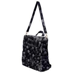 Floral Stars -black And White Crossbody Backpack by okhismakingart