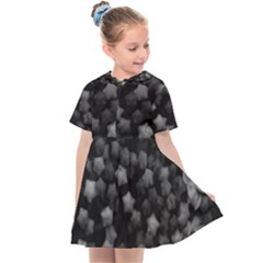 Floral Stars -black And White Kids  Sailor Dress by okhismakingart