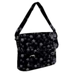 Floral Stars -black And White, High Contrast Buckle Messenger Bag