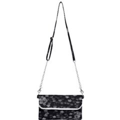 Floral Stars -black And White, High Contrast Mini Crossbody Handbag by okhismakingart