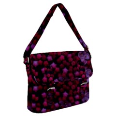 Floral Stars -purple Buckle Messenger Bag by okhismakingart