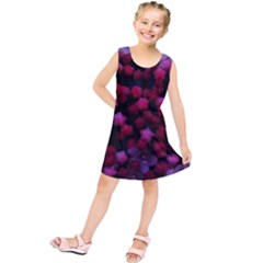 Floral Stars -purple Kids  Tunic Dress by okhismakingart