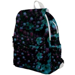 Floral Stars -blue Top Flap Backpack