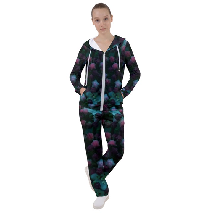 Floral Stars -Blue Women s Tracksuit