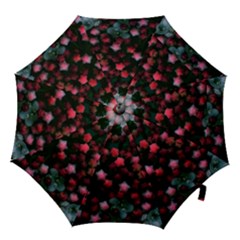 Floral Stars -bright Hook Handle Umbrellas (small) by okhismakingart