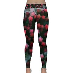 Floral Stars -bright Classic Yoga Leggings by okhismakingart