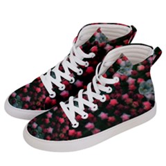 Floral Stars -bright Men s Hi-top Skate Sneakers by okhismakingart