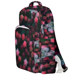 Floral Stars -bright Double Compartment Backpack by okhismakingart