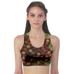 Floral Stars -yellow Sports Bra by okhismakingart