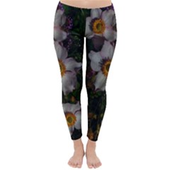 Light Purple Blossoms Classic Winter Leggings by okhismakingart