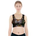 Light Purple Blossoms Sports Bra With Pocket View1