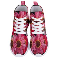 Three Dripping Flowers Women s Lightweight High Top Sneakers by okhismakingart