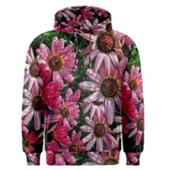 Pink Asters Men s Pullover Hoodie by okhismakingart