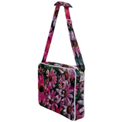 Pink Asters Cross Body Office Bag by okhismakingart