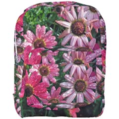 Pink Asters Full Print Backpack by okhismakingart