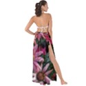 Pink Asters Maxi Chiffon Tie-Up Sarong View2