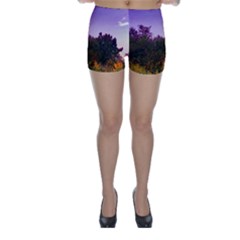 Purple Afternoon Skinny Shorts by okhismakingart