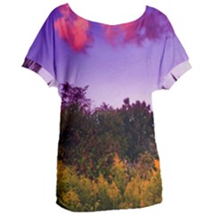 Purple Afternoon Women s Oversized Tee by okhismakingart