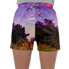 Purple Afternoon Sleepwear Shorts by okhismakingart