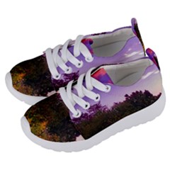 Purple Afternoon Kids  Lightweight Sports Shoes by okhismakingart