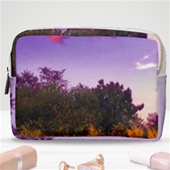 Purple Afternoon Make Up Pouch (medium) by okhismakingart