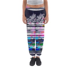 Static Wall Queen Anne s Lace Version Ii Women s Jogger Sweatpants by okhismakingart