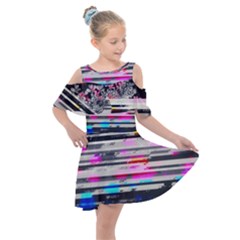 Static Wall Queen Anne s Lace Version Ii Kids  Shoulder Cutout Chiffon Dress by okhismakingart