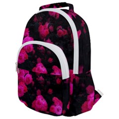 Bunches Of Roses Rounded Multi Pocket Backpack