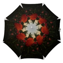 Rose Landscape Straight Umbrellas by okhismakingart