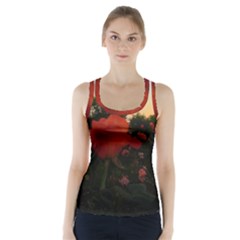 Rose Landscape Racer Back Sports Top by okhismakingart