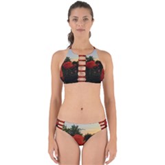 Rose Landscape Perfectly Cut Out Bikini Set by okhismakingart