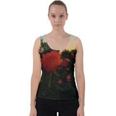 Rose Landscape Velvet Tank Top by okhismakingart