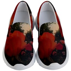 Rose Landscape Kids  Lightweight Slip Ons by okhismakingart