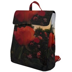 Rose Landscape Flap Top Backpack by okhismakingart