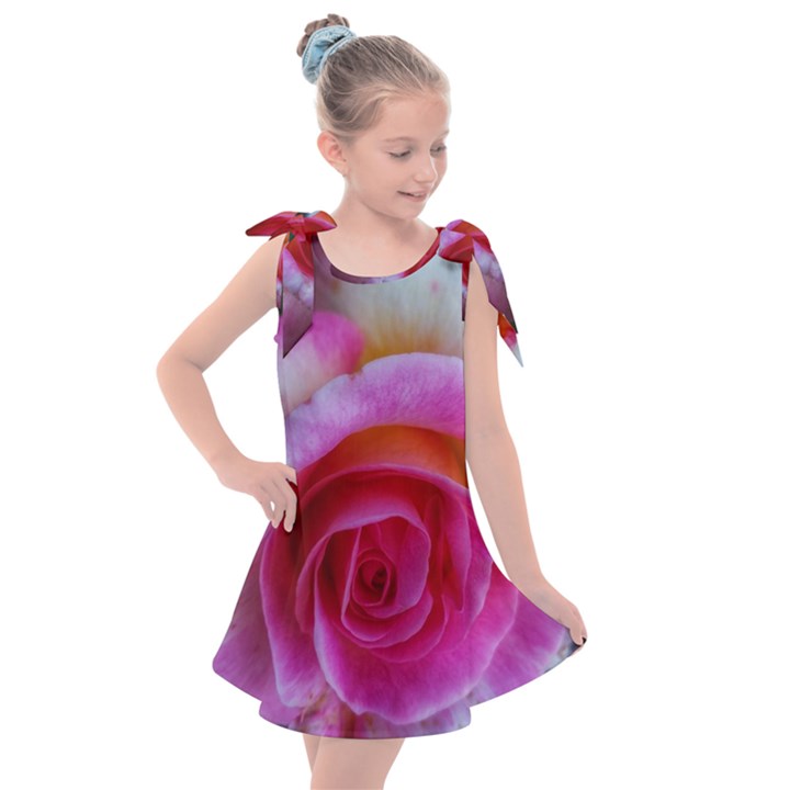 Spiral Rose Kids  Tie Up Tunic Dress