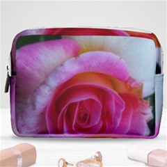 Spiral Rose Make Up Pouch (medium) by okhismakingart